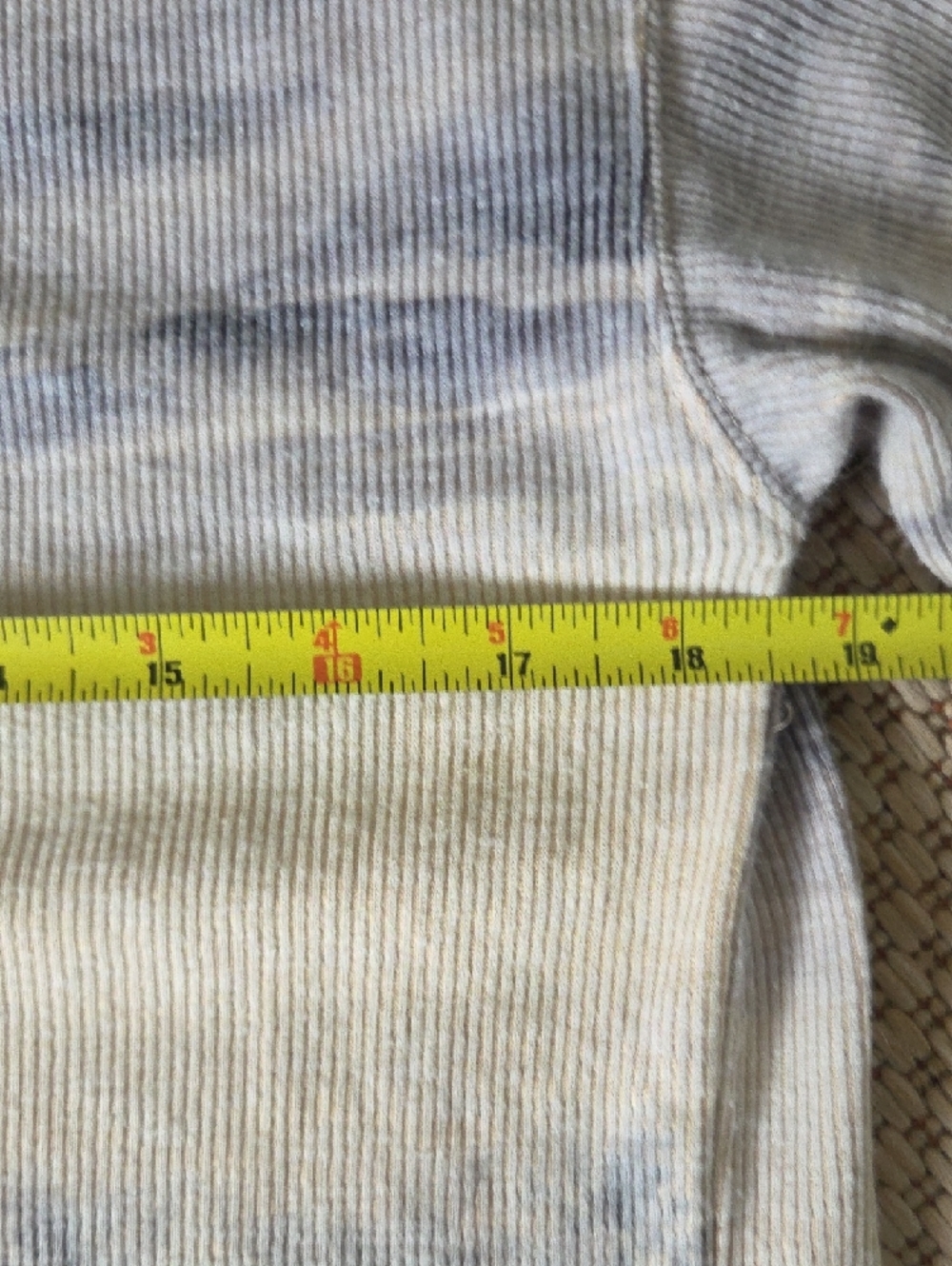 Christopher & Banks Neutral Multi Ribbed Tie-Front Pullover - Picture 13 of 13